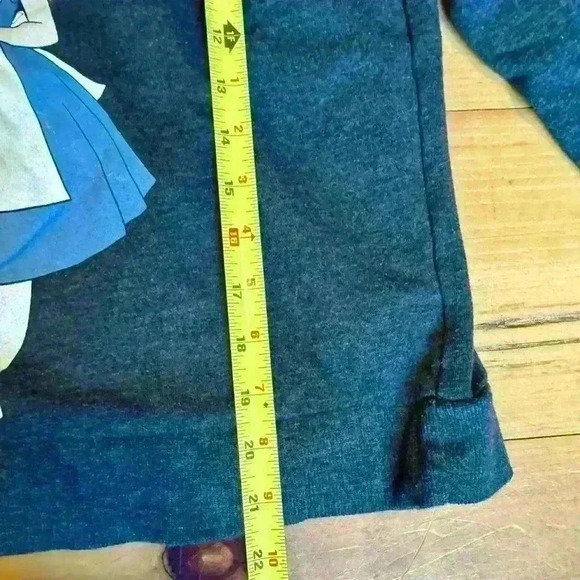 Alice in wonderland Disney brand dark grey sweatshirt size small - Picture 3 of 11